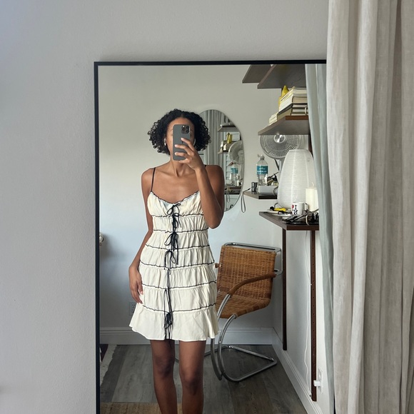 Mirror Palais Dresses & Skirts - Mirror Palais ruffle tunnel mini dress